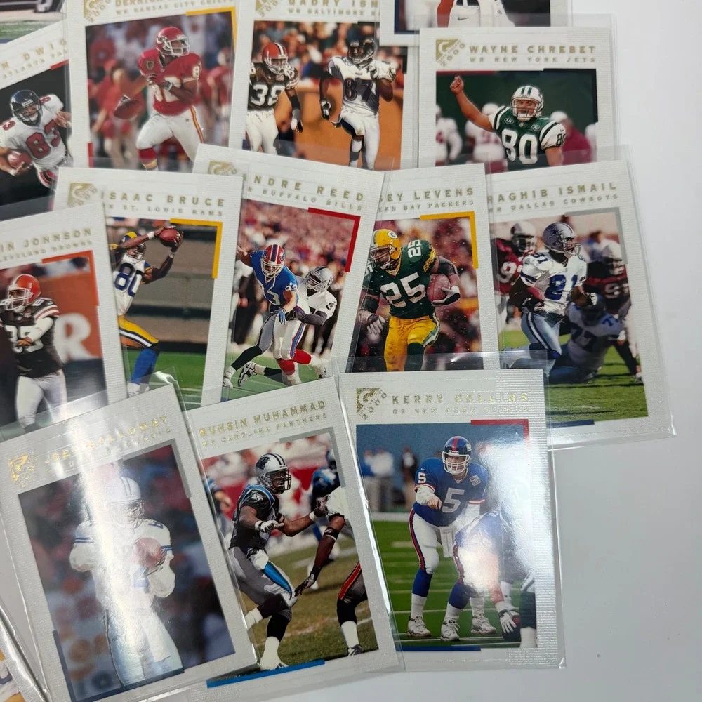 2000 topps Gallery Football 35+‎ Card Lot Collection Featuring NFL Stars